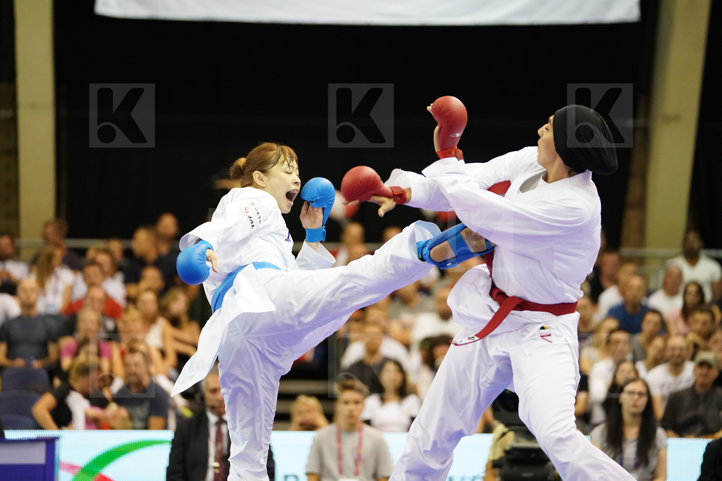 Abbasali Hamideh Female Kumite +68kg Gold match Iran Islamic Republic of Japan Uekusa Ayumi
